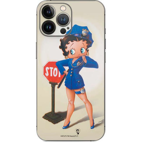 Betty Boop The Police Officer iPhone 14 Pro Max Skin