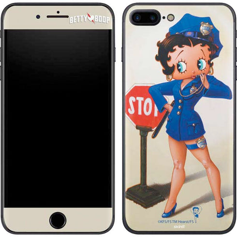 Betty Boop The Police Officer iPhone 8 Plus Skin