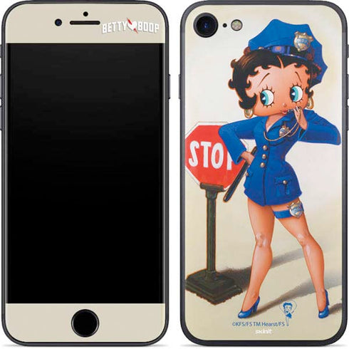 Betty Boop The Police Officer iPhone 8 Skin