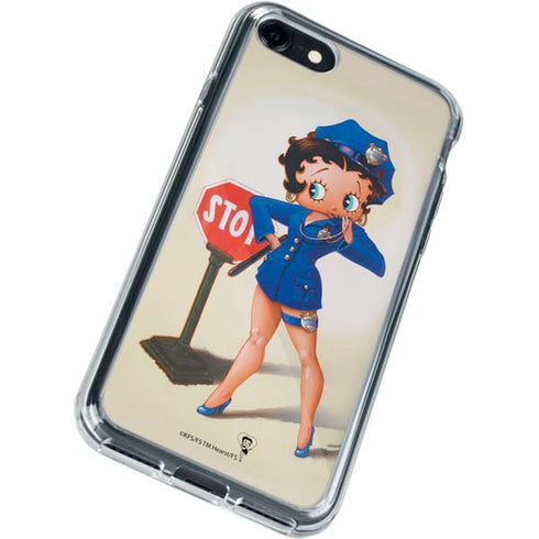 Betty Boop The Police Officer iPhone SE (2nd & 3rd Gen) Clear Case