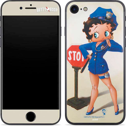 Betty Boop The Police Officer iPhone SE (2nd & 3rd Gen) Skin