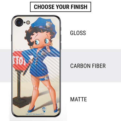 Betty Boop The Police Officer iPhone SE (2nd & 3rd Gen) Skin