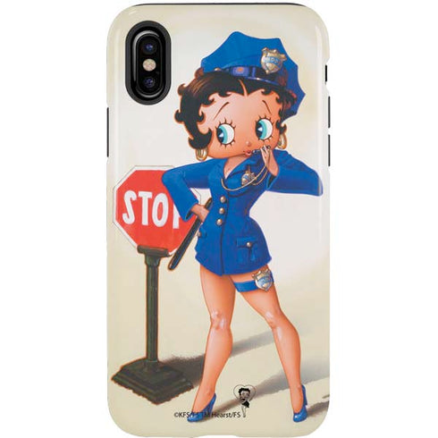 Betty Boop The Police Officer iPhone X Pro Case