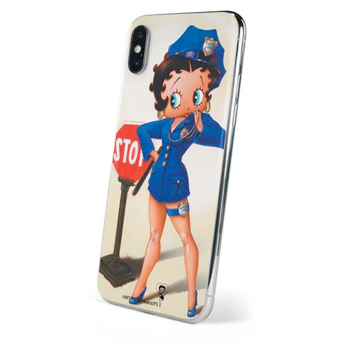 Betty Boop The Police Officer iPhone X Skin