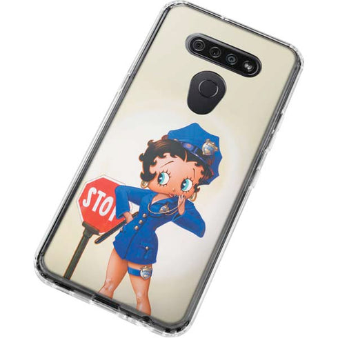 Betty Boop The Police Officer LG K51/Q51 Clear Case