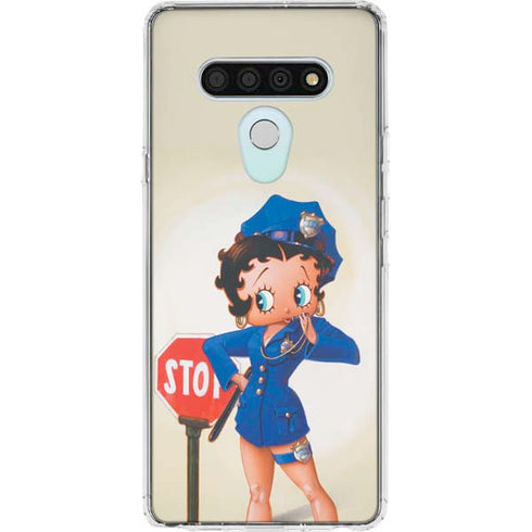 Betty Boop The Police Officer LG Stylo 6 Clear Case