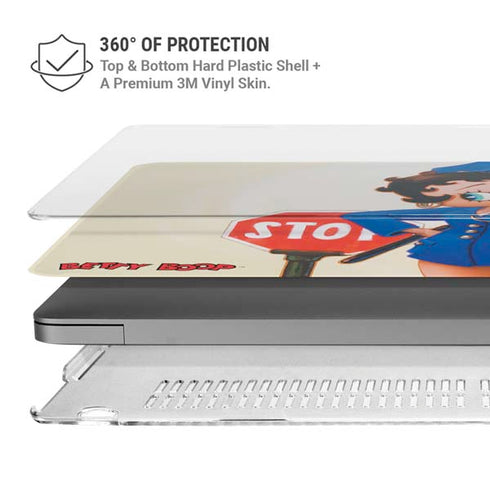 Betty Boop The Police Officer MacBook Pro 16in (2021-25) Case plus Skin
