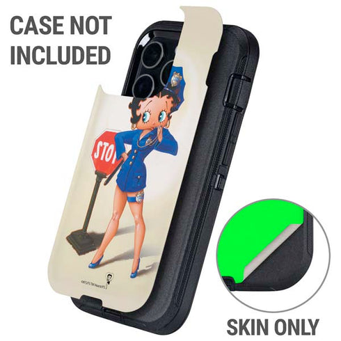 Betty Boop The Police Officer Otterbox Defender iPhone Skin