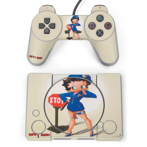 Betty Boop The Police Officer PlayStation Classic Bundle Skin
