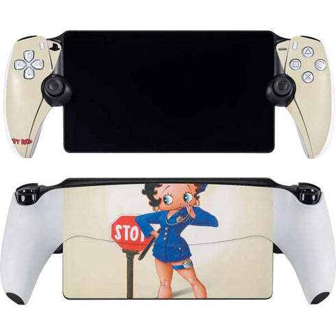 Betty Boop The Police Officer PlayStation Portal Remote Player Skin