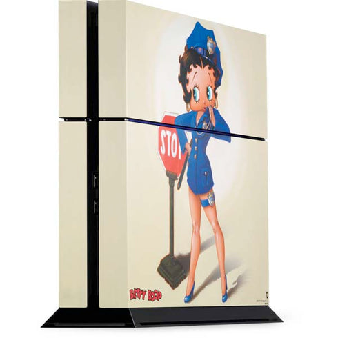 Betty Boop The Police Officer PS4 Console Skin