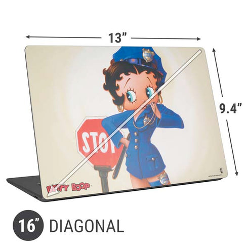 Betty Boop The Police Officer Universal Laptop 16in (13 x 9.4in) Skin