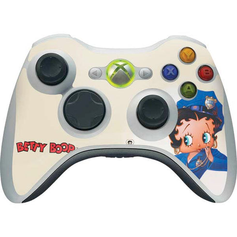 Betty Boop The Police Officer Xbox 360 Wireless Controller Skin
