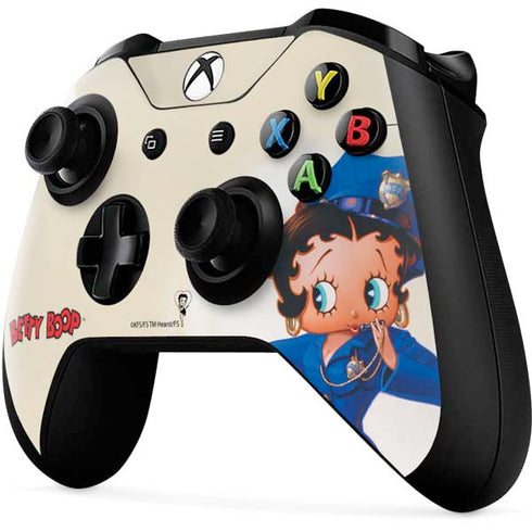 Betty Boop The Police Officer Xbox One X Controller Skin