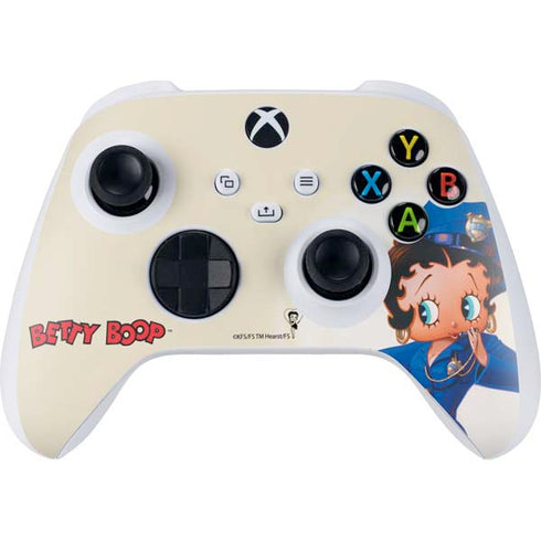 Betty Boop The Police Officer Xbox Series S Controller Skin
