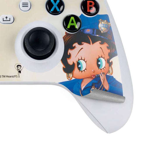 Betty Boop The Police Officer Xbox Series S Controller Skin