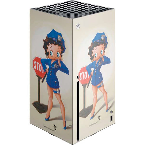 Betty Boop The Police Officer Xbox Series X Console Skin