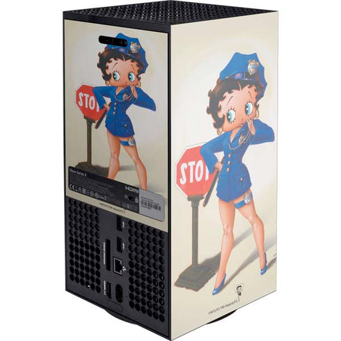 Betty Boop The Police Officer Xbox Series X Console Skin