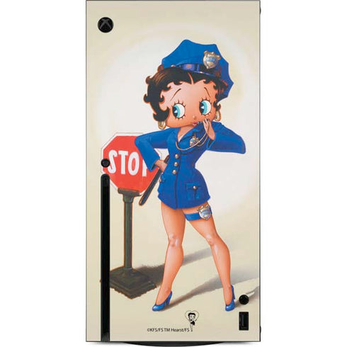 Betty Boop The Police Officer Xbox Series X Console Skin