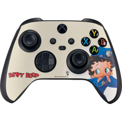 Betty Boop The Police Officer Xbox Series X Controller Skin