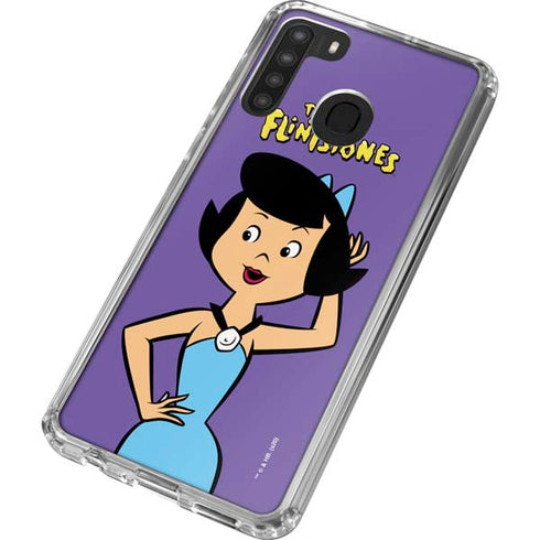The Flinstones Betty Rubble Galaxy A21 Clear Case