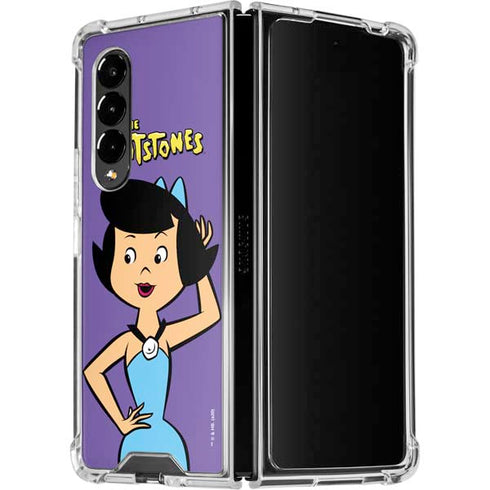 The Flinstones Betty Rubble Galaxy Z Fold4 5G Clear Case