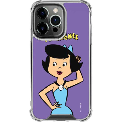 The Flinstones Betty Rubble iPhone 14 Pro Clear Case