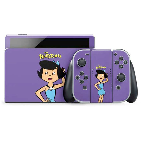 The Flinstones Betty Rubble Nintendo Switch OLED (2021) Skin