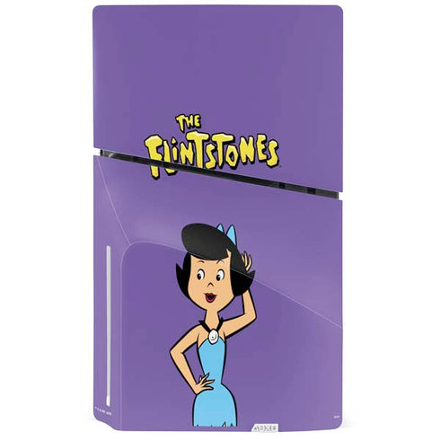 The Flinstones Betty Rubble PS5 Slim Disk Console Skin