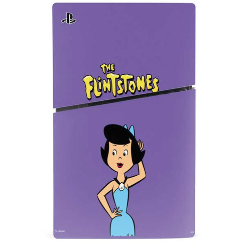 The Flinstones Betty Rubble PS5 Slim Digital Edition Console Skin