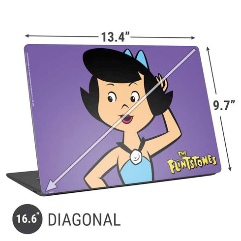 The Flinstones Betty Rubble Universal Laptop 16.6in (13.4 x 9.7in) Skin