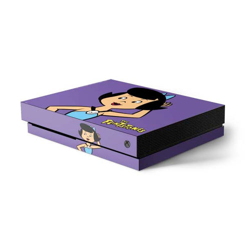 The Flinstones Betty Rubble Xbox One X Console Skin
