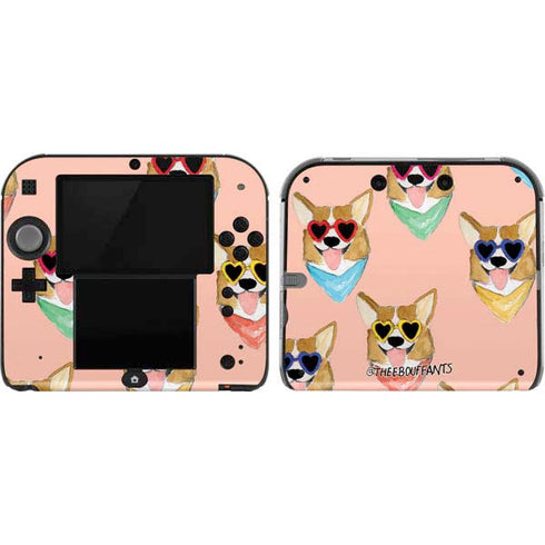 Bouffants and Broken Hearts Corgi Love Nintendo 2DS Skin