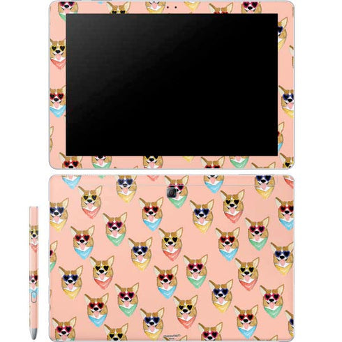 Bouffants and Broken Hearts Corgi Love Galaxy Book 12in Skin