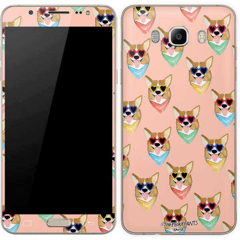 Bouffants and Broken Hearts Corgi Love Galaxy J7 Skin