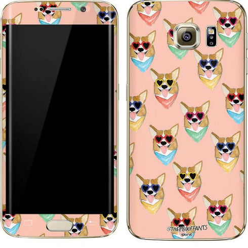 Bouffants and Broken Hearts Corgi Love Galaxy S7 Edge Skin