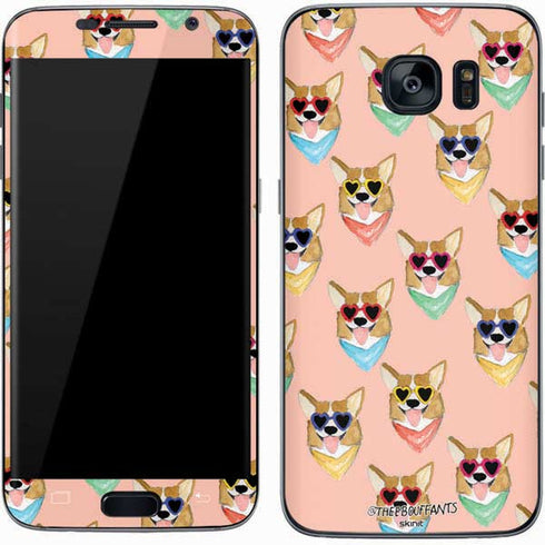 Bouffants and Broken Hearts Corgi Love Galaxy S7 Skin
