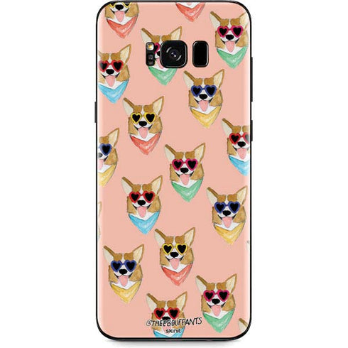 Bouffants and Broken Hearts Corgi Love Galaxy S8 Plus Skin