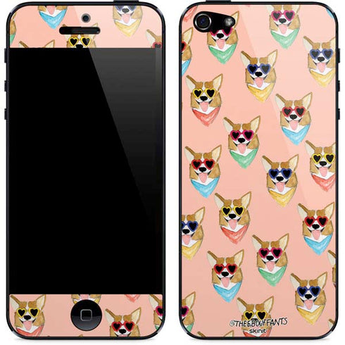 Bouffants and Broken Hearts Corgi Love iPhone 5/5s/5SE Skin