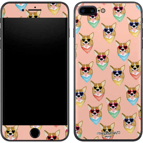 Bouffants and Broken Hearts Corgi Love iPhone 7 Plus Skin