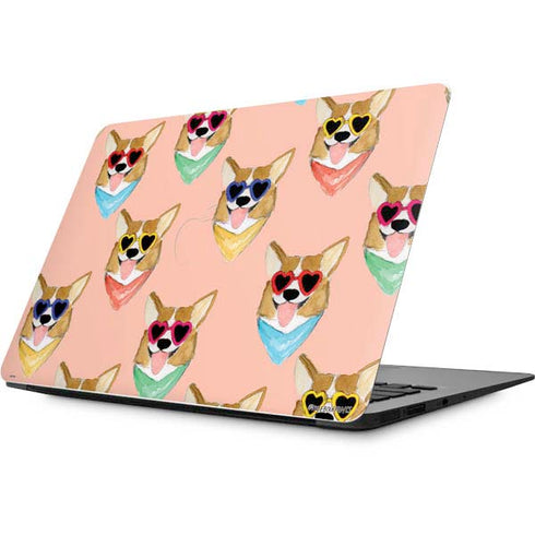 Bouffants and Broken Hearts Corgi Love Apple MacBook Skin