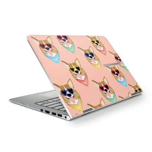 Bouffants and Broken Hearts Corgi Love HP Spectre Skin