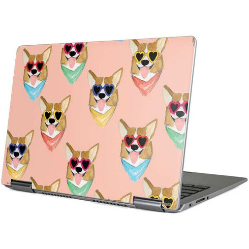Bouffants and Broken Hearts Corgi Love Yoga 710 14in Skin