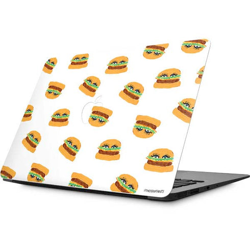 Bouffants and Broken Hearts Cute Burgers Apple MacBook Skin