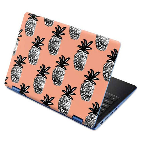 Bouffants and Broken Hearts Gray Scale Pineapple Aspire R11 11.6in Skin