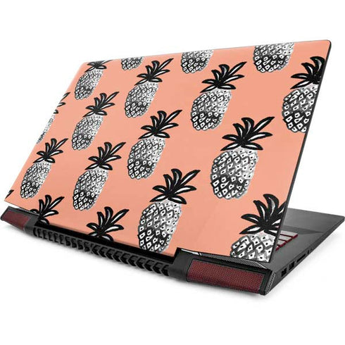 Bouffants and Broken Hearts Gray Scale Pineapple Lenovo IdeaPad Skin