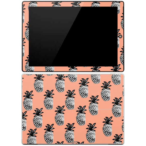 Bouffants and Broken Hearts Gray Scale Pineapple Surface Pro 3 Skin