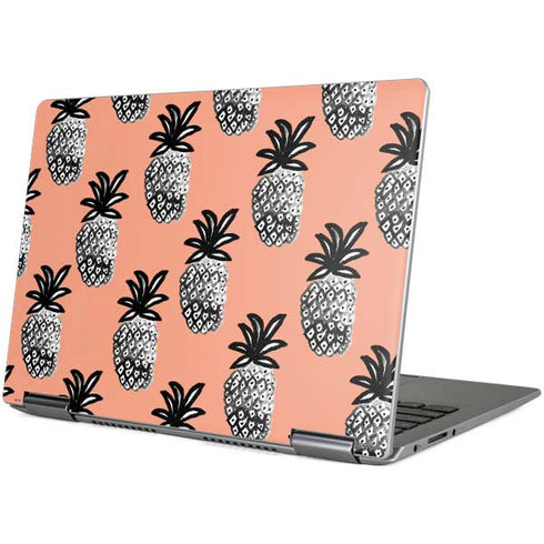 Bouffants and Broken Hearts Gray Scale Pineapple Yoga 710 14in Skin