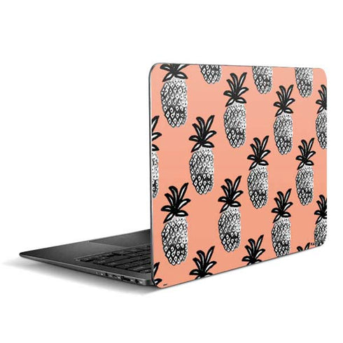 Bouffants and Broken Hearts Gray Scale Pineapple Zenbook UX305FA 13.3in Skin