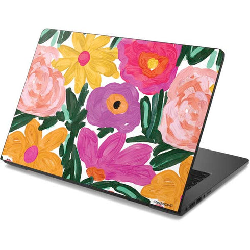 Bouffants and Broken Hearts Painterly Garden Dell Chromebook Skin